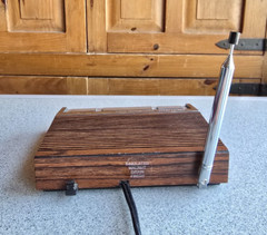 VTG Realistic Weatheradio Alert 3 Channel Toggle Switch Alert Siren Walnut Grain