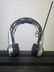 International AM FM Radio Headset Receiver Blk and Gray Vintage (Tested)