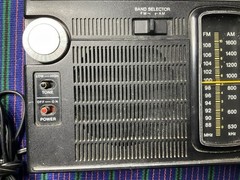 Vintage Sony AM/FM Radio TFM 7150W Black 10 Transistor WORKS