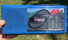 Vintage 1980s Soundesign Color Tunes Radio Cassette Player 4603VBL Blue Boom Box