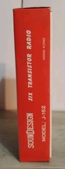 Vtg Soundesign J-162 6 Transistor Radio Original Box Only No Radio