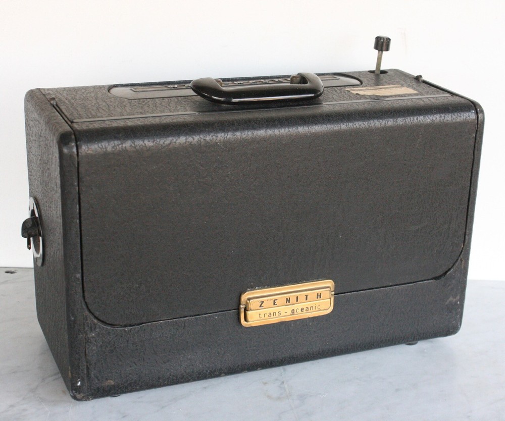 ZENITH Trans Oceanic Portable Radio Wave Magnet A600 BURGESS Needs Work