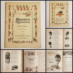 1923 MAGNAVOX Radiotikes Marketing Booklet Published by The Magnavox Company HTF