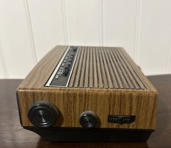 GE General Electric Radio AM FM Alarm Clock 7-4625C VNTG Woodgrain WORKING READ
