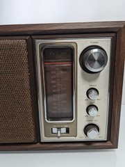 Sony Radio ICF-9650W AM/FM Tabletop Stereo Woodworks Fidelity Sound Tested Works