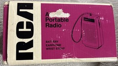 RCA PORTABLE AM POCKET RADIO WRIST STRAP EARPHONES VTG 1970’s NOS RZG-101J
