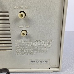Vintage Admiral AM FM Clock Radio Alarm Model YC503RA Blue Radio Not Working