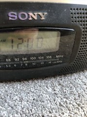 Sony Clock Clock AM/FM Radio Alarm Compact Disc CD ICF-CD820.