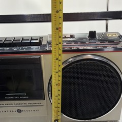 VINTAGE GE AM/FM RADIO/CASSETTE RECORDER MODEL 3-5244A WORKS