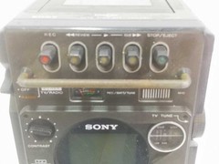 Sony FX-300 Jackal TV FM AM Receiver Cassette Recorder DC 12V 6W Audio Japan