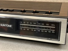 Vtg 1984 Suntone (Hong Kong) Clock Radio RR-049 Red Digital *TESTED, WORKS* EUC!