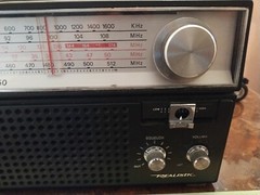Vintage Portable Radio Realisric Patrolman-50 Raidoshack Chrome Tested See Video