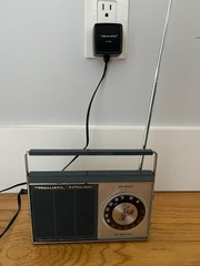 Vintage Realistic Patrolman AM FM Radio VHF Monitor Solid State Squelch Control