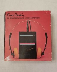 Vintage Pierre Cardin FM Radio Receiver With Stereo Headphone