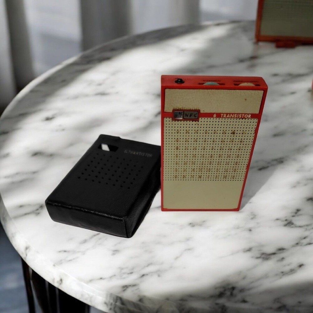 NEC NT-6M12 6 Transistor Radio Vintage 1961 AM Working Cover Rare Japan