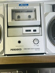 HITACHI Boombox TRK-TRK-8300 PERDISCO vintage w/RAMSA WR-X01A