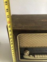 METZ 308 MCM Large Tabletop Tube AM FM SW Radio Germany As Is Parts or Repair