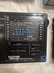 Electro Brand 10 Mult Band Receiver Shortwave Radio 2980 Case Box Manual Working