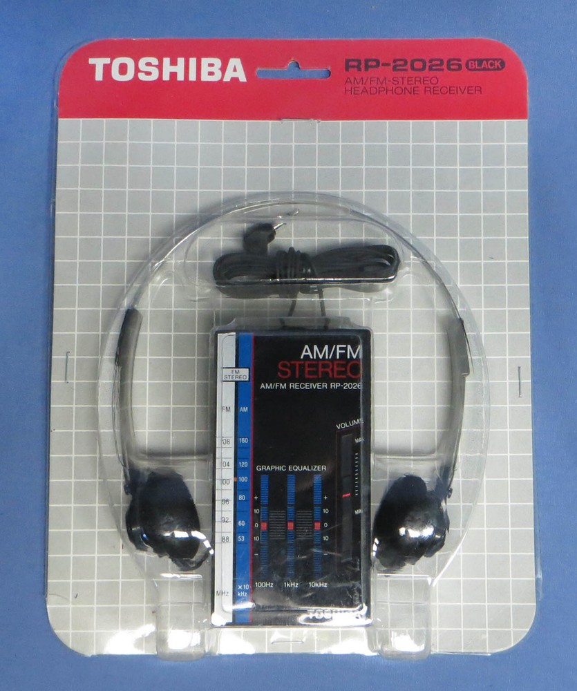 Vintage NOS TOSHIBA RP-2026 AM/FM Stereo 2 Band Receiver – MIP, Never Opened!