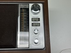Vintage Sony ICF-9740W FM/AM Table Radio Simulated Wood Cabinet