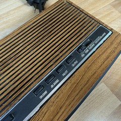 VTG General Electric GE Alarm Clock AM/FM Radio 7-4625C Wood Grain WORKS (Read)