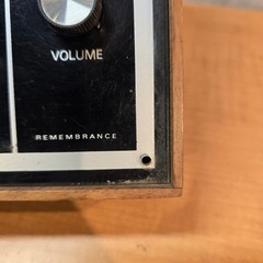 Vintage AM/FM Transistor Radio Remembrance MCM 10&Prime;x7&Prime; Woodgrain