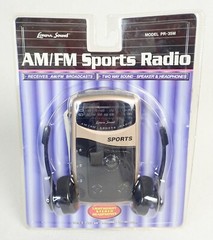 Lenoxx Sound Vintage AM/FM Sports Radio Model PR-35M NOS Speaker & Headphones