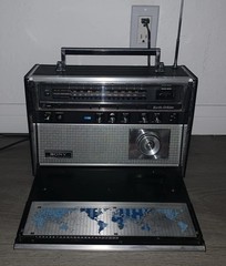 SONY 10Band Receiver AM/FM/AIR/PSB/LW/SW 1-5/BFO Model CRF-5100 , Tested/Works