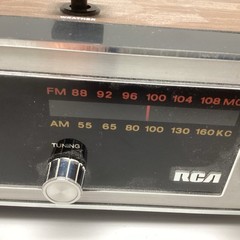 RCA RWS457W FM AM Weather Radio Vintage Clock Alarm Retro read Tested No Smoke