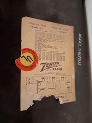 ZENITH USA Vacuum Tube Radio 7H820UZ