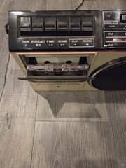 RARE General Electric GE 3-5244B Portable AM/FM Radio Cassette Recorder Vintage