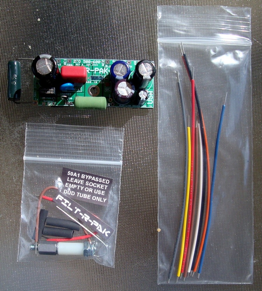 ZENITH TRANS-OCEANIC FILT-R-PAK 6+ NEW REV 5 BOARD BYPASSES 50A1 TUBE