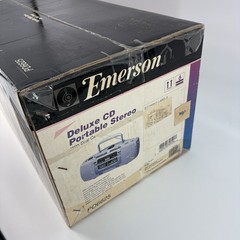 Emerson PD6625 Vintage 90’s CD Dual Cassette Portable Stereo Factory Sealed NOS!