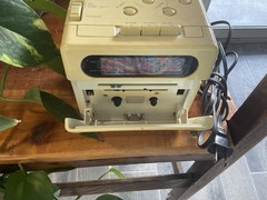 Lloyds Clock Radio CR201 Vintage Cube AM/FM Cassette Player Beige