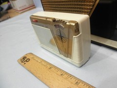 EXCEPTIONAL 1959 CRESTLINE 6T-220 TRANSISTOR RADIO & SPEAKERBOX- RADIOORPHANAGE