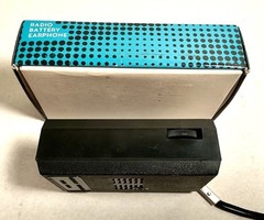 Vtg General Electric GE Transistor P2790 AM Radio Working w orig box & earphone