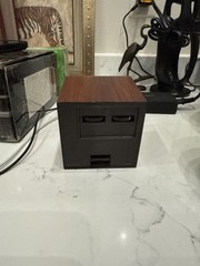 Vintage Realistic Weatheradio Cube Model 12-181 Simulated Rosewood Finish