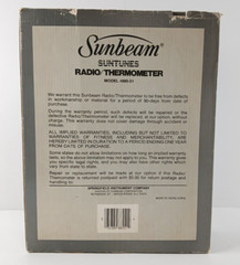 Vintage Sunbeam SUNTUNES Retro Rainbow Portable AM/FM Radio & Thermometer NEW!