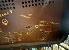 vinatge radio: sultan made in Germany (still works). I do not know much about it
