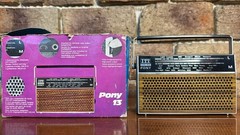 ITT Schaub-Lorenz Pony 13 Vintage Portable Radio Germany 1970s Working Box&Paper