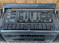 Vintage Magnavox AW-7590/17 Turbo Bass Boombox/Dual cassette decks/AM FM Radio