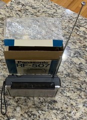 Vintage Panasonic RF-507 AM / FM 2 Band Portable Radio Original Box Tested
