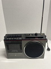 General Electric 3-5233A – Portable AM/FM Radio Cassette Recorder Tested – READ