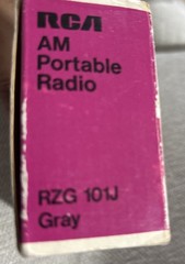 RCA PORTABLE AM POCKET RADIO WRIST STRAP EARPHONES VTG 1970’s NOS RZG-101J