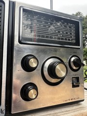 Vintage Grand Prix Radio AM FM Air PB-WB Receiver Model APW215 -TESTED WORKS