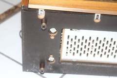 Vintage Working Table Top Stereo w/ tuning eye Philips B5X43A Made in Holland
