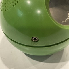 Vintage Panasonic Panapet 70 R-70 AM Ball Radio Green Space Age Japan WORKS