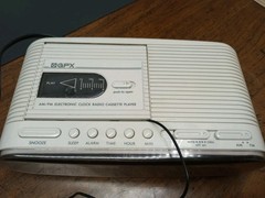 Gran Prix GPX Digital Vintage Alarm Clock Radio Cassette Tape Works Used