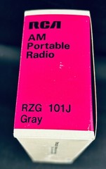 RCA PORTABLE AM POCKET RADIO WRIST STRAP EARPHONES VTG 1970’s NEW NOS RZG-101J
