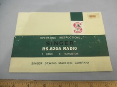 Rare, Unusual 1962 Singer RS-820-A 8 Transistor Radio & Original Box